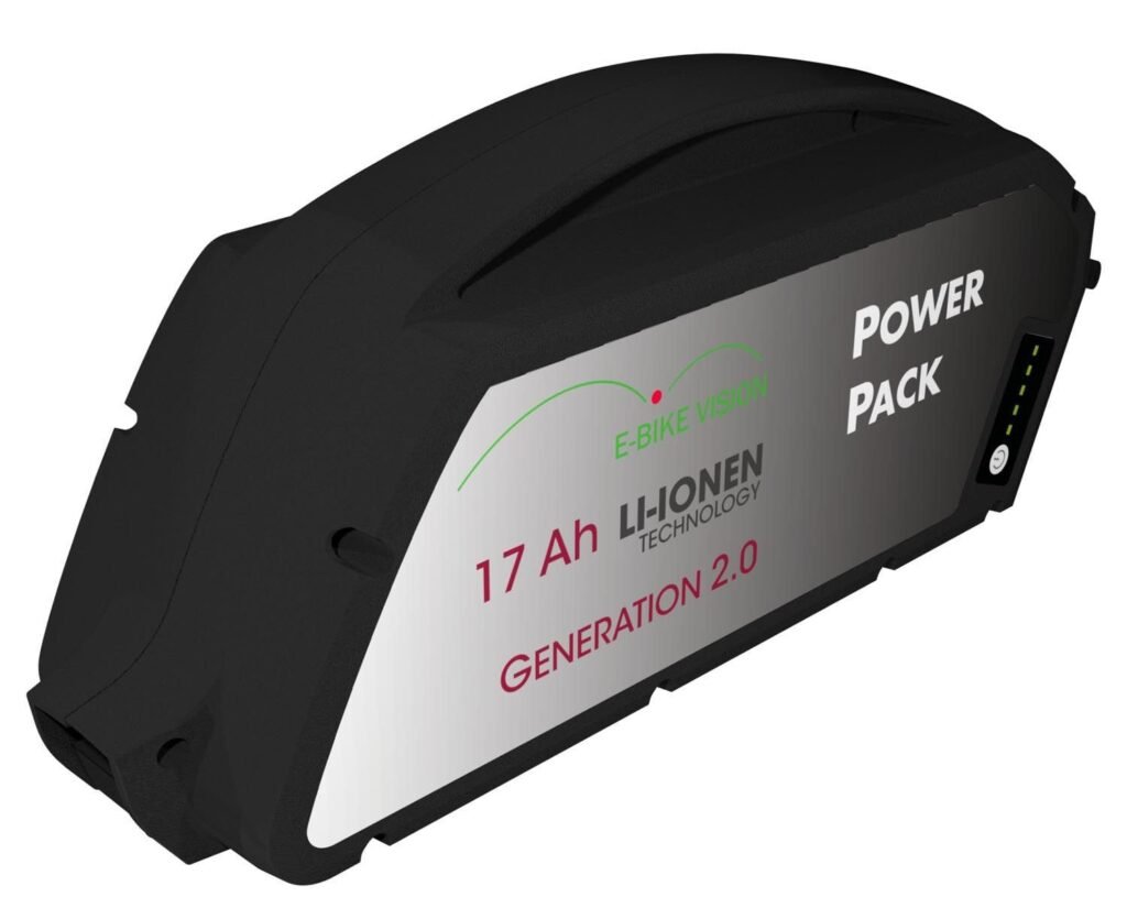 E-Bike Akku Akku Vision Powerpack 36V 17Ah 621Wh für Bosch Classic Line – Leistungsstarker Ersatzakku