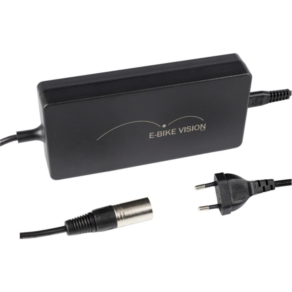Akku Vision Schnellladegerät 36V 4A mit 4-Pin-XLR-Stecker – Leistungsstarkes E-Bike Ladegerät