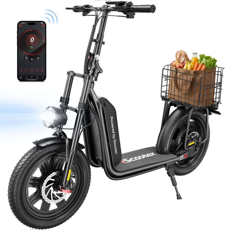 E-Scooter E Scooter mit Straßenzulassung,16 × 3.0 Zoll Fat Tire E Roller